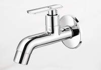 Robinet de lavabo en alliage de zinc à corps long et durable, à montage sur colonne, pour salle de bain et évier de cuisine, usage plomberie