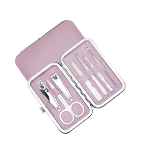 Best Selling 7-in-1 Manicure <b>Set</b> with <b>Nail</b> Clipper & Cuticle Care Tools Portable Travel Case - Product Image 1