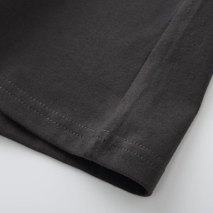 Camiseta personalizada 100% algodón para hombre, cuello redondo, talla grande, color negro, de alta calidad y al precio más bajo. - Product Image 2