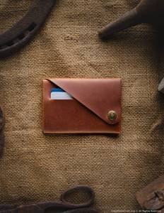 Smooth Stitchless Genuine Leather <b>Wallet</b> Minimalist Card Holder No Stitch Slim RFID Blocking Men <b>Small</b> Purse SLW-0045 - Product Image 2