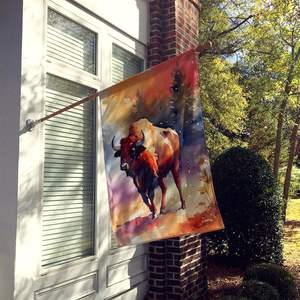 Buffalo gran porche manga poste decorativo patio Banner ilustraciones pared colgante Multicolor poliéster casa bandera - Product Image 2