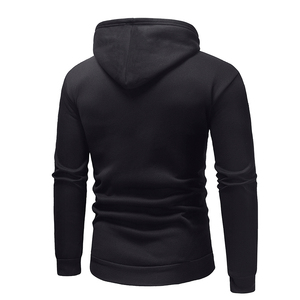 Sweat-shirts à capuche zippés en polaire solide pour hommes, 100% coton, respirants, chauds, doublés, décontractés, à porter au quotidien SELF INDUSTRIES - Product Image 3