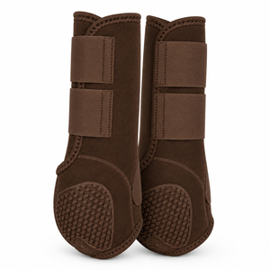 Bottes de sport équestres, protections pour jambes de cheval, lot de 4, accessoires équestres de qualité supérieure pour l'extérieur, protections respirantes en caoutchouc éponge - Product Image 4