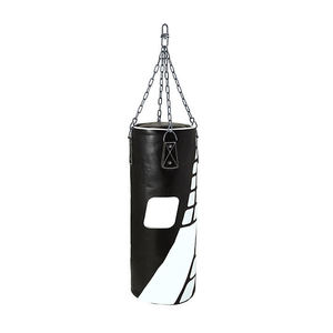 Sac de frappe en cuir sur pied avec base stable pour entraînement à domicile ou au bureau - Sac de frappe professionnel lourd pour arts martiaux et salles de boxe - Product Image 3