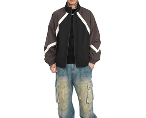 Servicio OEM, Artículo Más Vendido, Chaqueta Cortavientos Personalizada con Cremallera Completa, Chaqueta Cortavientos de Alta Calidad para Hombre con Estampado Personalizado - Product Image 3