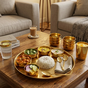 ชุดอาหารสแตนเลสเคลือบ PVD |   ชุดเครื่องครัวเคลือบทองหรูหรา 42 ชิ้น สำหรับใช้ในบ้าน โรงแรม ร้านอาหาร ของขวัญสำหรับเสิร์ฟอาหาร - Product Image 2
