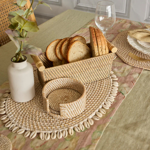 Rattan Placemat Handmade Natural Woven <b>Table</b> <b>Mat</b> Premium Quality Eco Friendly Dining Decor Hot Sale Wholesale Supplier - Product Image 5