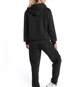 Custom Women Tracksuit Premium Brushed Fleece Zip Jacket <b>Cuffed</b> <b>Jogger</b> Set Warm Casual Streetwear Athletic Wear - Product Image 6