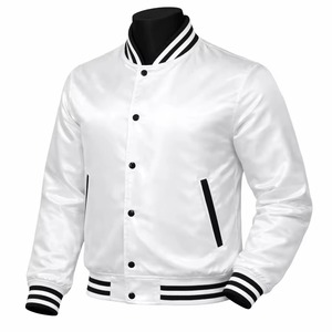 Chaqueta de satén elegante de tela suave de calidad premium, moda moderna, ropa casual de calle, chaqueta de satén. - Product Image 2