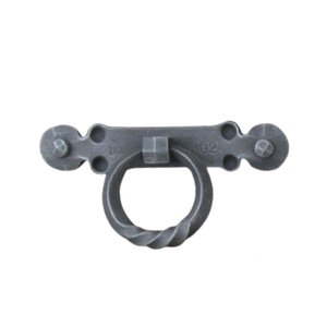 Tiradores de Anillo Rústicos de Hierro Forjado Negro Antiguo, Tiradores de Anillo Retorcidos para Cajones, Manijas y Perillas de Hierro Fundido al por Mayor para Puertas de Gabinetes - Product Image 1