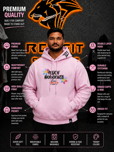 Sudadera con Capucha Extra Grande para Hombre, Color Rosa, Estilo Casual Urbano, para Otoño, con Estampado Floral y Logotipo Frontal - Product Image 6