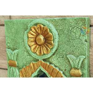 Hermoso espejo enmarcado Jharokha tallado a mano - Product Image 2