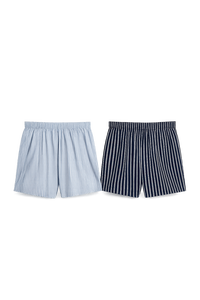 Men's 3-Pack Striped <b>Boxer</b> <b>Shorts</b> Cotton Breathable <b>Woven</b> Fabric Adult <b>Boxers</b> - Product Image 2
