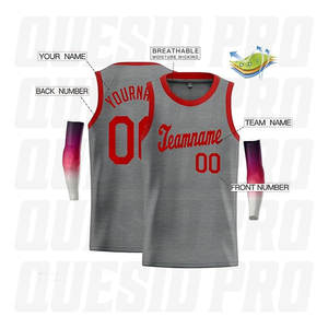 Camiseta de Baloncesto Talla Grande, Sublimada, Reversible, Antibacteriana, Cuello en V, Aberturas para los Brazos - Product Image 2