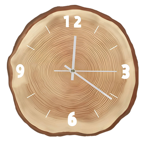Horloge murale silencieuse en bois pour entrée, console, salle à manger, chambre, ou à poser sur table, décoration artistique, horloge décorative - Product Image 5