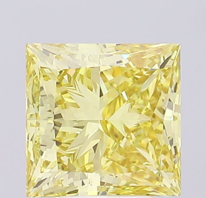 Diamante Cultivado en Laboratorio con Certificación IGI, Corte Princesa de 5.18 CT, Color Amarillo Intenso, Claridad VVS2, CVD LG 670406443, ROYAL GEMS, Joyería - Product Image 4