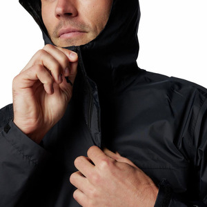 Men's <b>Packable</b> Waterproof Hooded Rain <b>Jacket</b> for Hiking Custom Men's Rain <b>Jacket</b> with Breathable Waterproof Fabric - Product Image 5