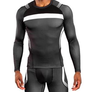 Camiseta Deportiva de Compresión para Hombre, de Poliéster y Elastano de Alta Calidad, Transpirable, con Tecnología de Secado Rápido, Elástica en 4 Direcciones, para Protección Muscular - Product Image 1