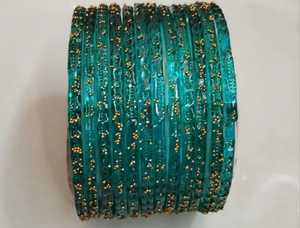 Pulseras de Cristal con Diseño de Gotas de Lluvia para Chicas - Textura Transparente con Puntos Dorados, Estilo Único, Disponible en 25 Colores, de la Mejor Calidad - Product Image 6