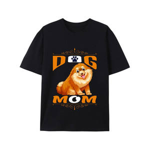 Camiseta Unisex para Amantes de los Perros, Estilo Hip Hop, con Serigrafía de Perro y Logotipo Frontal, Ecológica, 100% Algodón, Venta al Por Mayor - Product Image 2