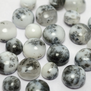 Opale dendritique naturelle cabochon, pierre précieuse en vrac, opale dendritique pour la fabrication de bijoux - Product Image 4