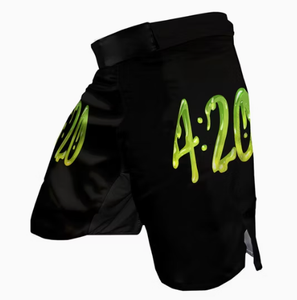 MMA Shorts <b>Men</b> Black Sublimation Print Quick Dry Mixed Martial Arts Wear Regular Fit Adult Fight <b>Trunks</b> - Product Image 5