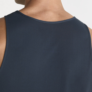 Chemises d'été sans manches pour hommes, col rond, coton/polyester léger, respirant, séchage rapide, écologique, style vintage, gym, fitness - Product Image 5