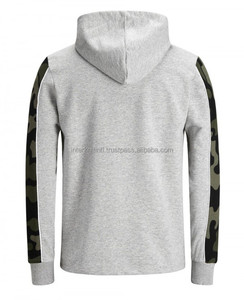 Sweat à capuche pour homme personnalisé de haute qualité, avec broderie latérale, poche, écologique, streetwear, sportswear décontracté, en polaire - Product Image 2
