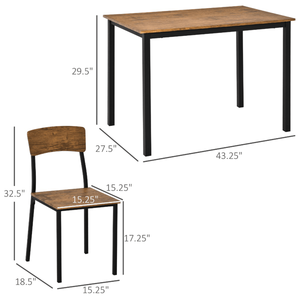 Ensemble de salle à manger élégant : table et chaises pour des repas confortables - Product Image 2