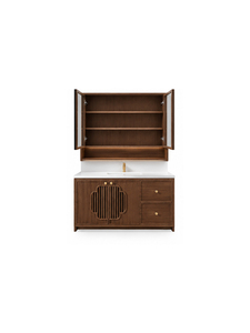 Elegante Mueble de Baño que Ahorra Espacio, Gabinetes de Almacenamiento de Madera con Puertas y Cajones, Muebles Modernos para Hogar, Hotel, Apartamento, Hospital - Product Image 5