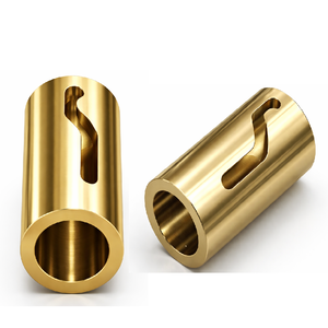 Pièces en laiton usinées avec précision suisse |   Composants en laiton usinés sur commande par CNC, utilisant des pièces de précision usinées sur commande par CNC de type suisse - Product Image 3