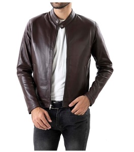 Chaqueta de Cuero Genuino para Hombre, Elegante y Ecológica, en Colores Atractivos, Material de Piel de Vaca, Accesorios, Precio de Mayoreo, Superventas - Product Image 1
