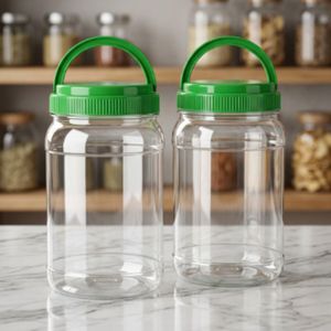 Wide Mouth Clear PET <b>Plastic</b> <b>Jar</b> 32 oz with Screw Lid for Food, Cookies, Candy & Sugar Packaging, Vietnam Factory Manufacturer - Product Image 4