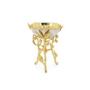 Brûleur à Bakhoor Exclusif de Luxe Contemporain, Design Inspiré du Traditionnel, Cadeau Élégant de Luxe, Décoration Métallique Premium - Product Image 5