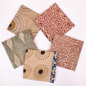 Ensemble de bandanas Bagru en coton faits à la main, multi-imprimés, style luxe, bandanas indiens bohèmes, foulard pour le cou, accessoires pour cheveux vintage - Product Image 3