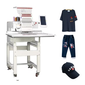 Máquina de Bordar Computarizada de Una Cabeza y 15 Agujas con Corte Automático de Hilo para Gorras de Tela - Product Image 1