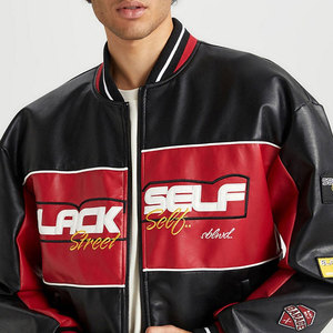 New Style <b>Light</b> Weight Blank Windproof Men's Leather <b>Jackets</b> Clothing Custom Fashion Popular Men Leather <b>Jacket</b> - Product Image 6
