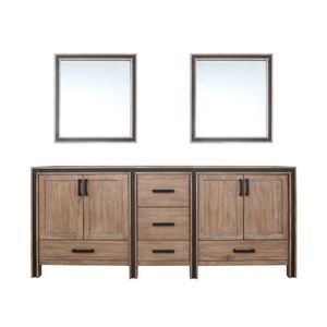 Rustic Barnwood Double <b>Bath</b> Vanity 80 In. Wide X 22 In. Deep 30 In. <b>Mirrors</b> Bathroom Vanities - Product Image 1