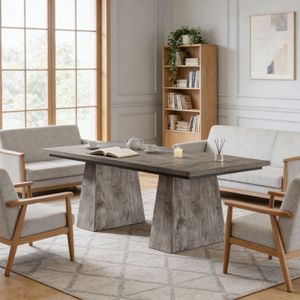 Tavolo da Pranzo Moderno Rettangolare con Piano in Pietra, Arredamento per Casa, Appartamento o Villa - Product Image 5
