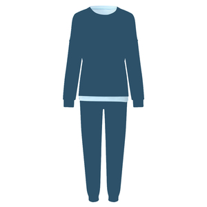 Ensemble de survêtement 2 pièces vert menthe pour femme, manches longues, col rond, coupe ample, vêtements décontractés, en coton tricoté, molleton, toutes saisons - Product Image 2