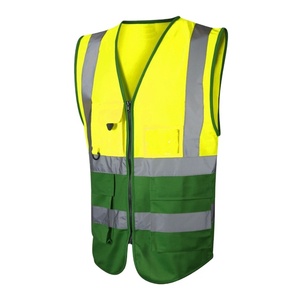 Chaleco de Seguridad de Poliéster de Alta Visibilidad, Transpirable, Fluorescente, con Logotipo Personalizable, Chaleco Reflectante para Trabajadores al por Mayor - Product Image 1
