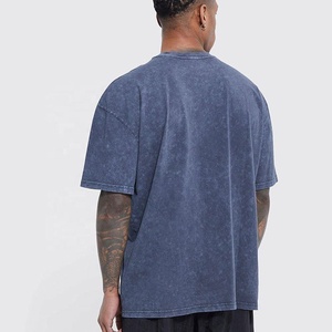 Camisetas de algodón personalizadas para hombre, Camisetas básicas holgadas Unisex de manga corta con cuello redondo de gran tamaño, camiseta atlética sólida - Product Image 3