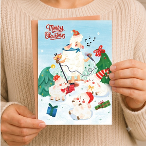 Carte pop-up 3D sur le thème de Noël, carte de vœux artisanale pour fête de fin d'année, carte de vœux en papier pour événement de Noël, cadeau spécial - Product Image 6