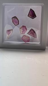 Collection en gros de pierres précieuses naturelles en vrac, tourmaline bicolore élégante, facettées, de forme fantaisie, pour bijoux fins - Product Image 2