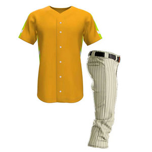 Uniforme de Béisbol con Logotipo Impreso, Diseño Único, Servicio OEM, Uniforme de Béisbol Más Vendido al Por Mayor a Precio Económico - Product Image 1