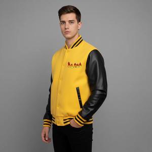 2026 Most Demanding High Quality Chenille Embroidery <b>Men</b> College Custom Baseball Bomber Letterman Leather Varsity <b>Jacket</b> - Product Image 3