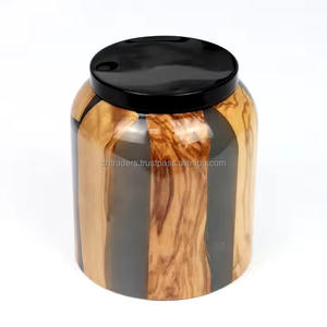 Exquisite Handcrafted Epoxy Resin and Acacia <b>Wood</b> Bukhoor <b>Burner</b> Artistic Design Oud Holder Home Fragrance Ramadan Eid Gifting - Product Image 2