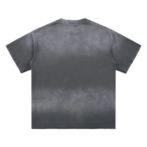 Man Active Oversized Acid Wash Raw T Shirt Acid Wash T-Shirt Oversized Bleached Acid Wash Vintage Large - Product Image 5