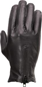 Guantes de cuero de piel de ciervo negros para hombre - Product Image 6
