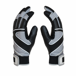 Gants de frappeur de baseball en cuir de qualité supérieure pour adulte, droitier/gaucher, fermeture auto-agrippante, légers, durables, respirants, taille XXL - Product Image 4
